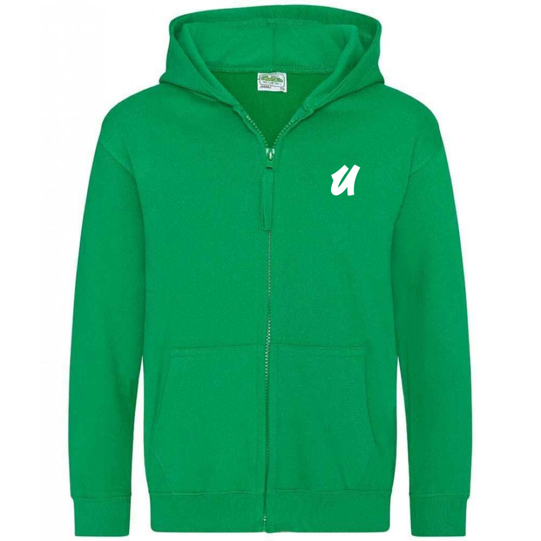 U Embroidered Zip Hoodies Kids image 0
