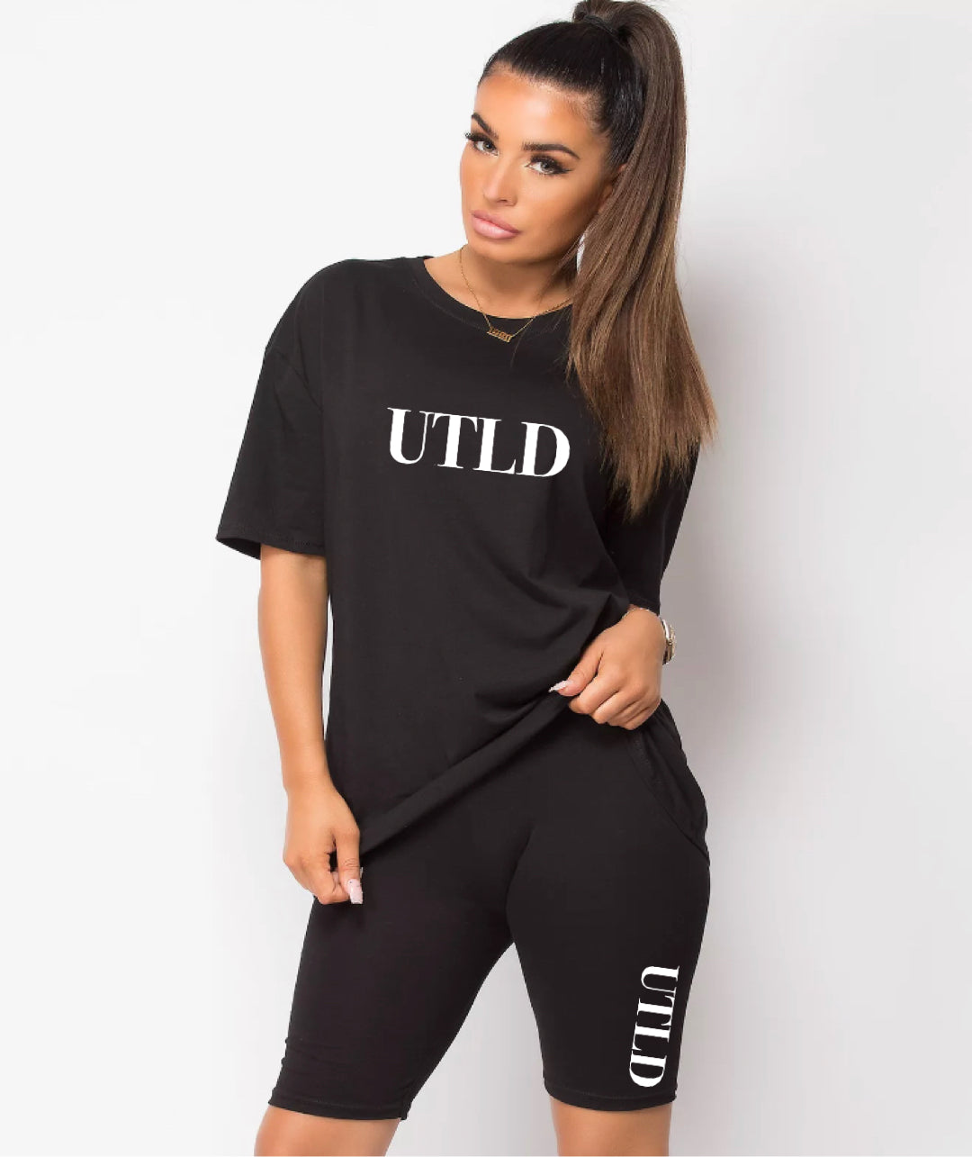 UTLD London Top and Cycling Shorts Set image 3