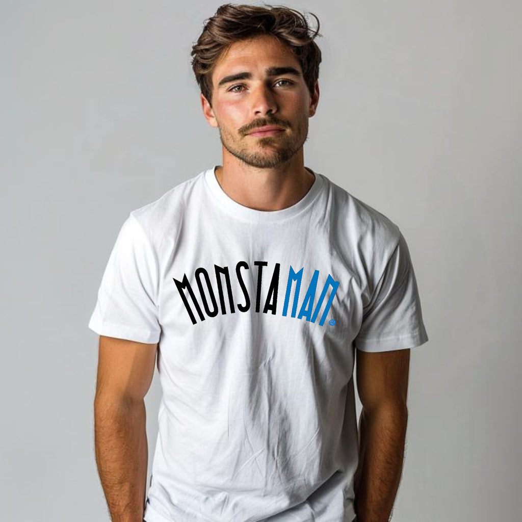 MONSTAMAN White Untitled men’s womens tshirt tee top