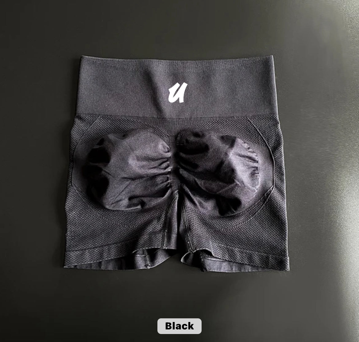 Women Elastic Gym Sports Shorts image 1