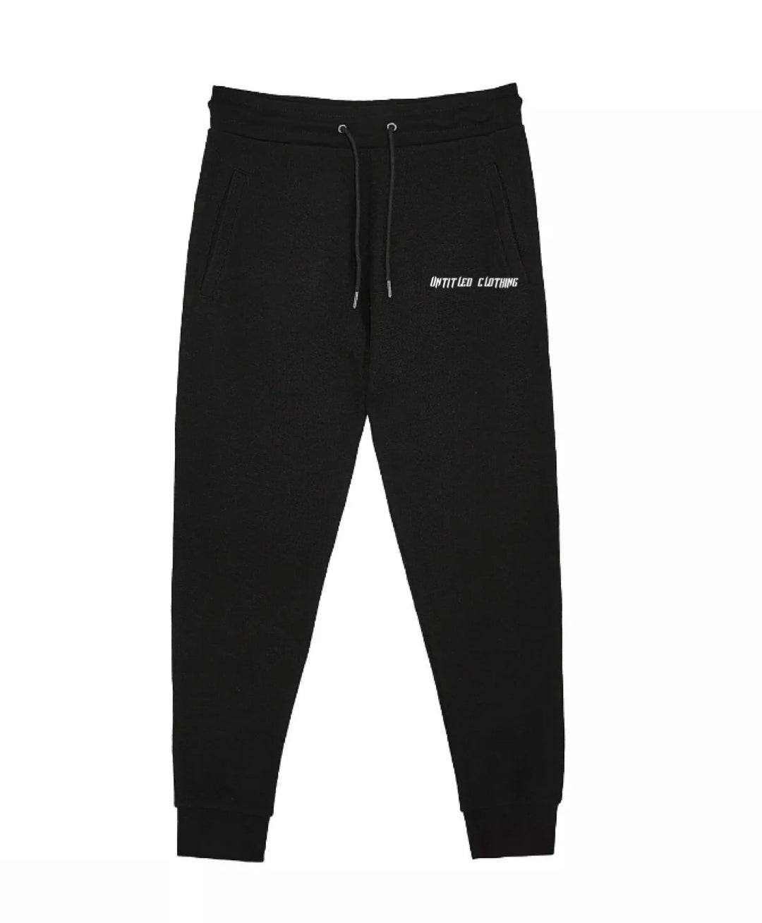 Black Pocket Print Joggers image 0