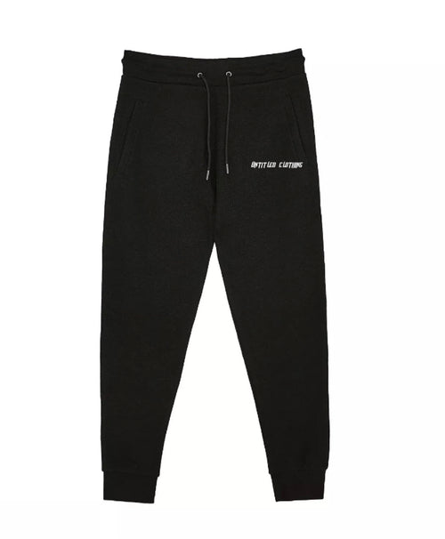 Black Pocket Print Joggers image 0