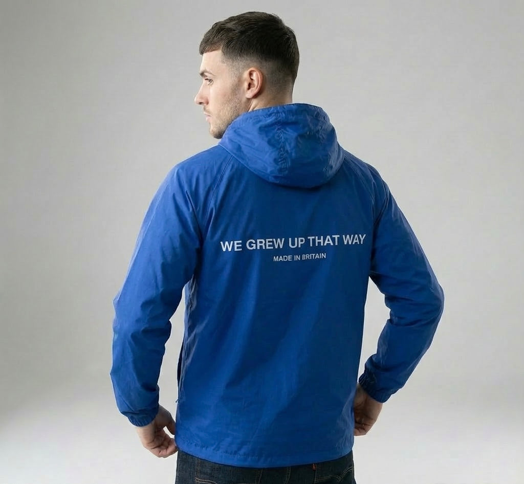 We Grew Up That Way Windbreaker Jacket ( Royal Blue )