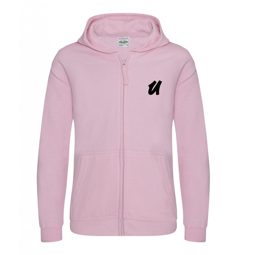U Embroidered Zip Hoodies Kids image 2