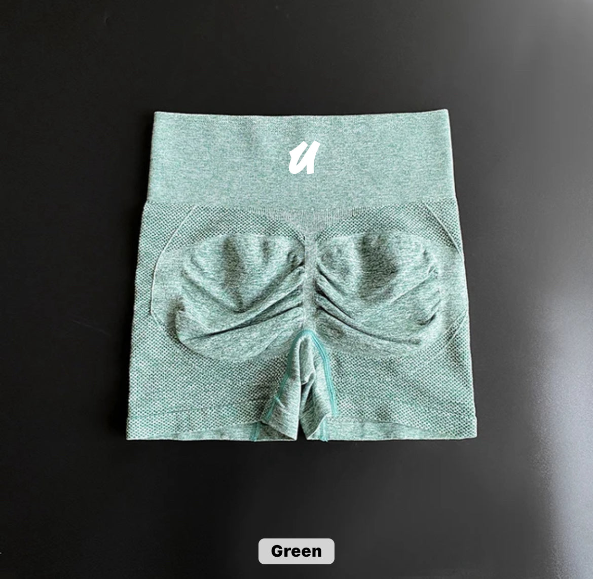 Women Elastic Gym Sports Shorts image 3