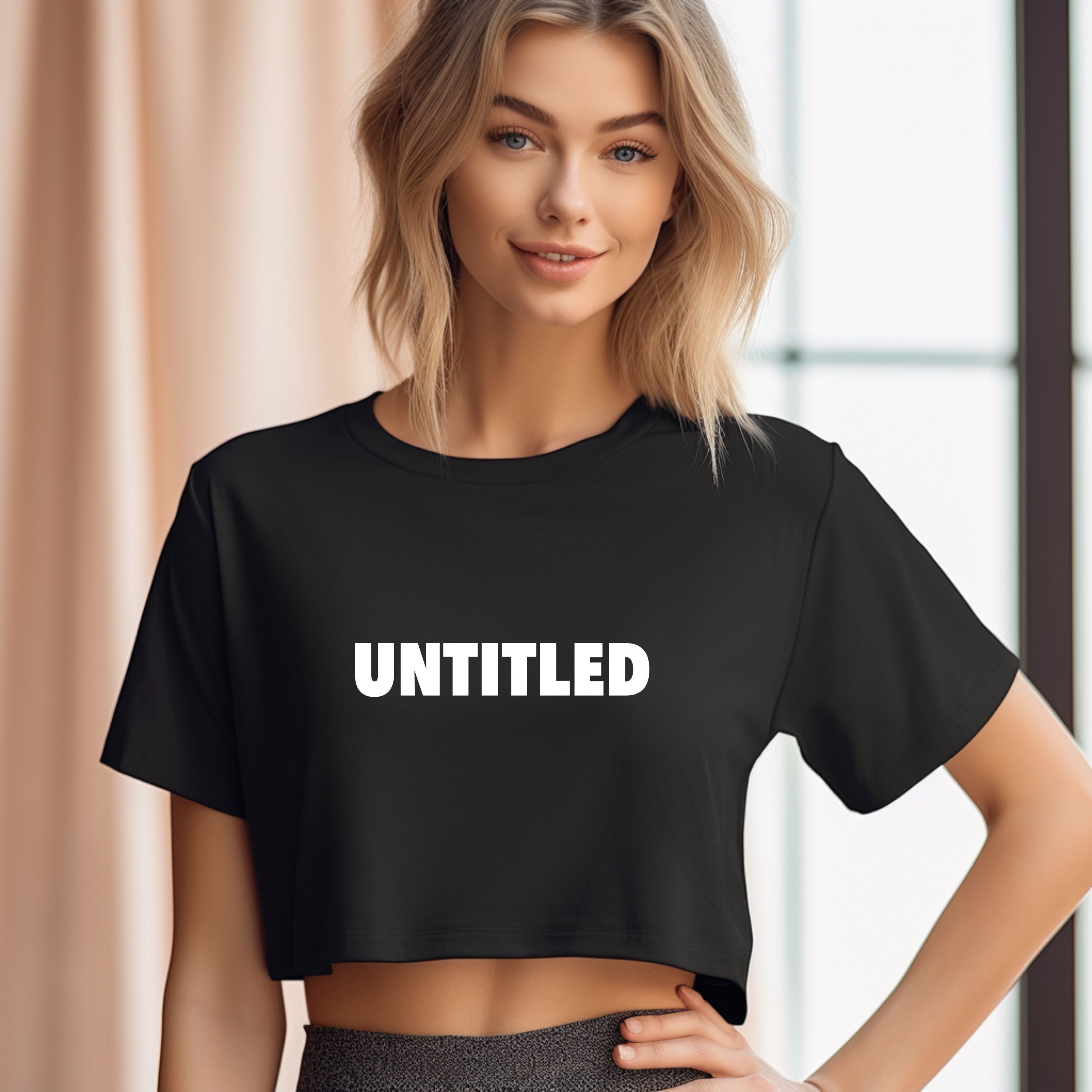 UNTITLED Crop Short Tee Top Women image 1