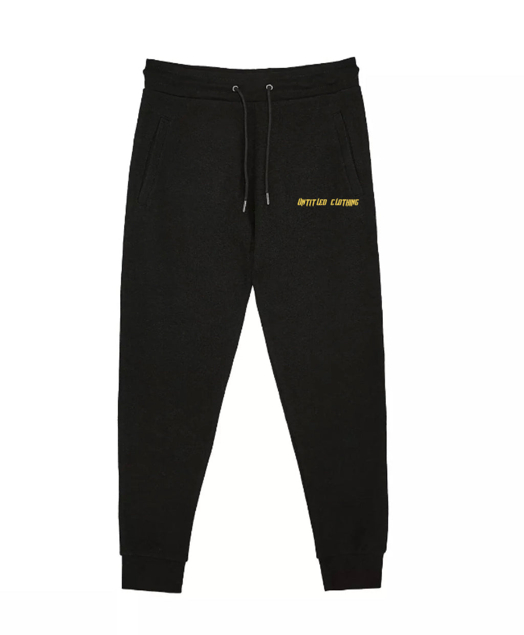 Black Pocket Print Joggers image 3