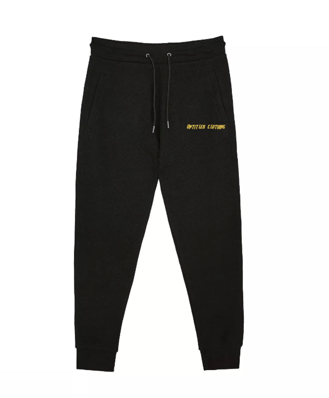 Black Pocket Print Joggers image 3