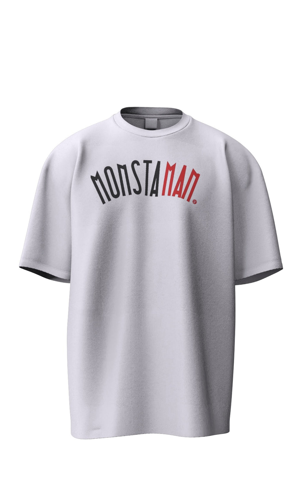 MONSTAMAN White Untitled men’s womens tshirt tee top