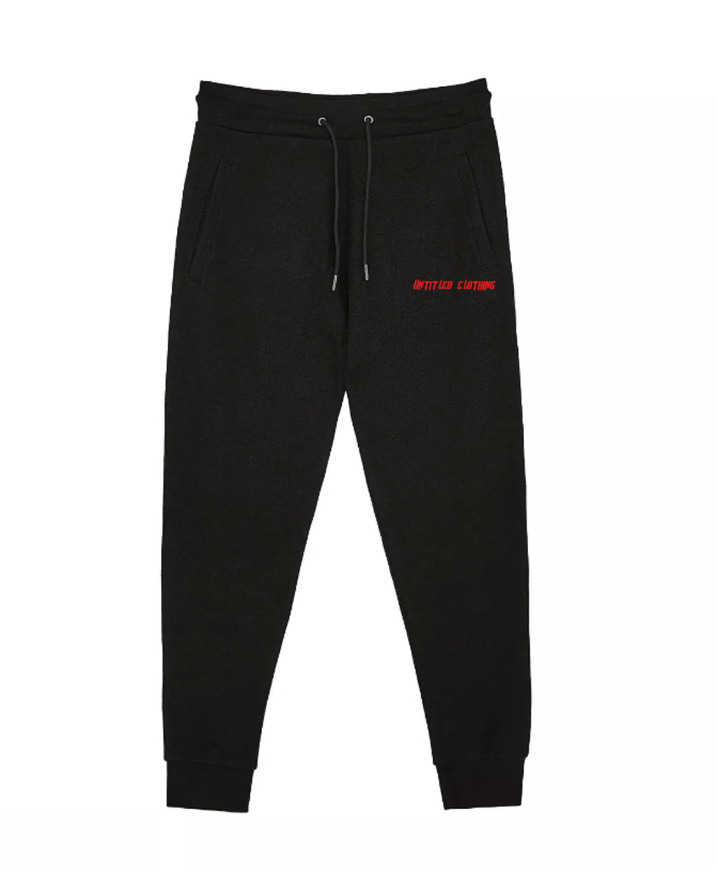 Black Pocket Print Joggers image 1