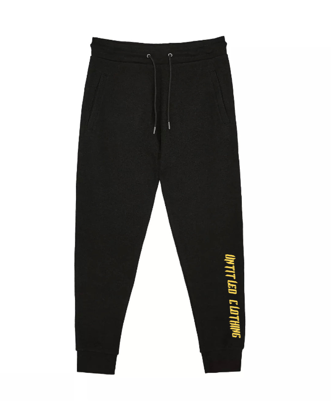 Black Leg Print Joggers image 2