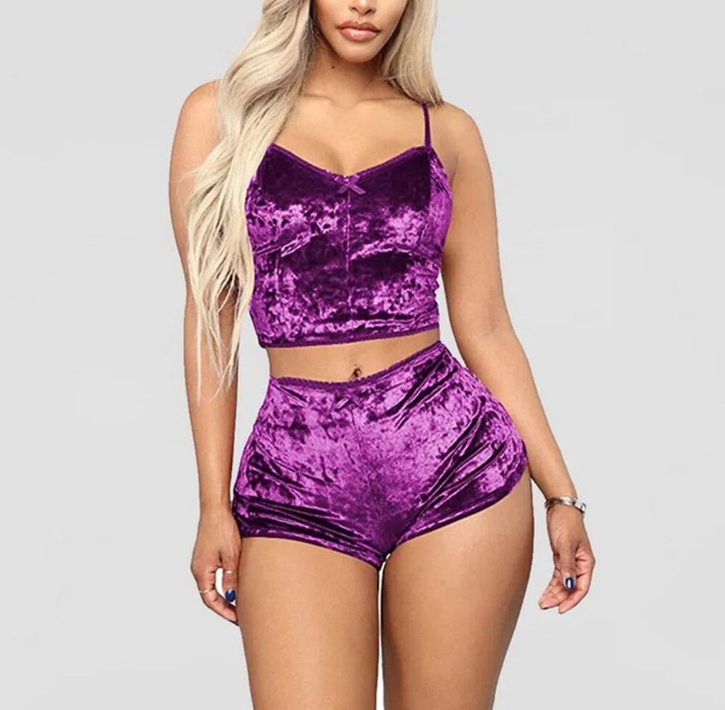 Velour Shorts Set 2pc image 6