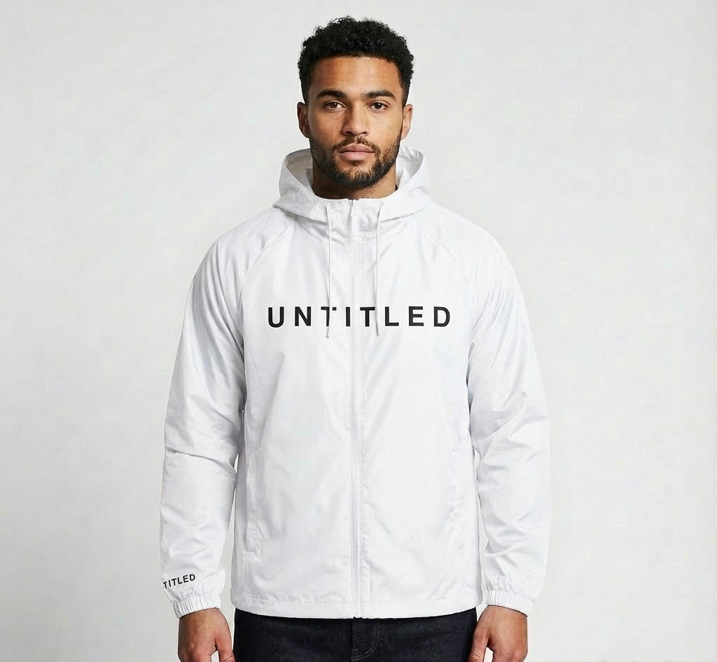 We Grew Up That Way Windbreaker Jacket ( White )