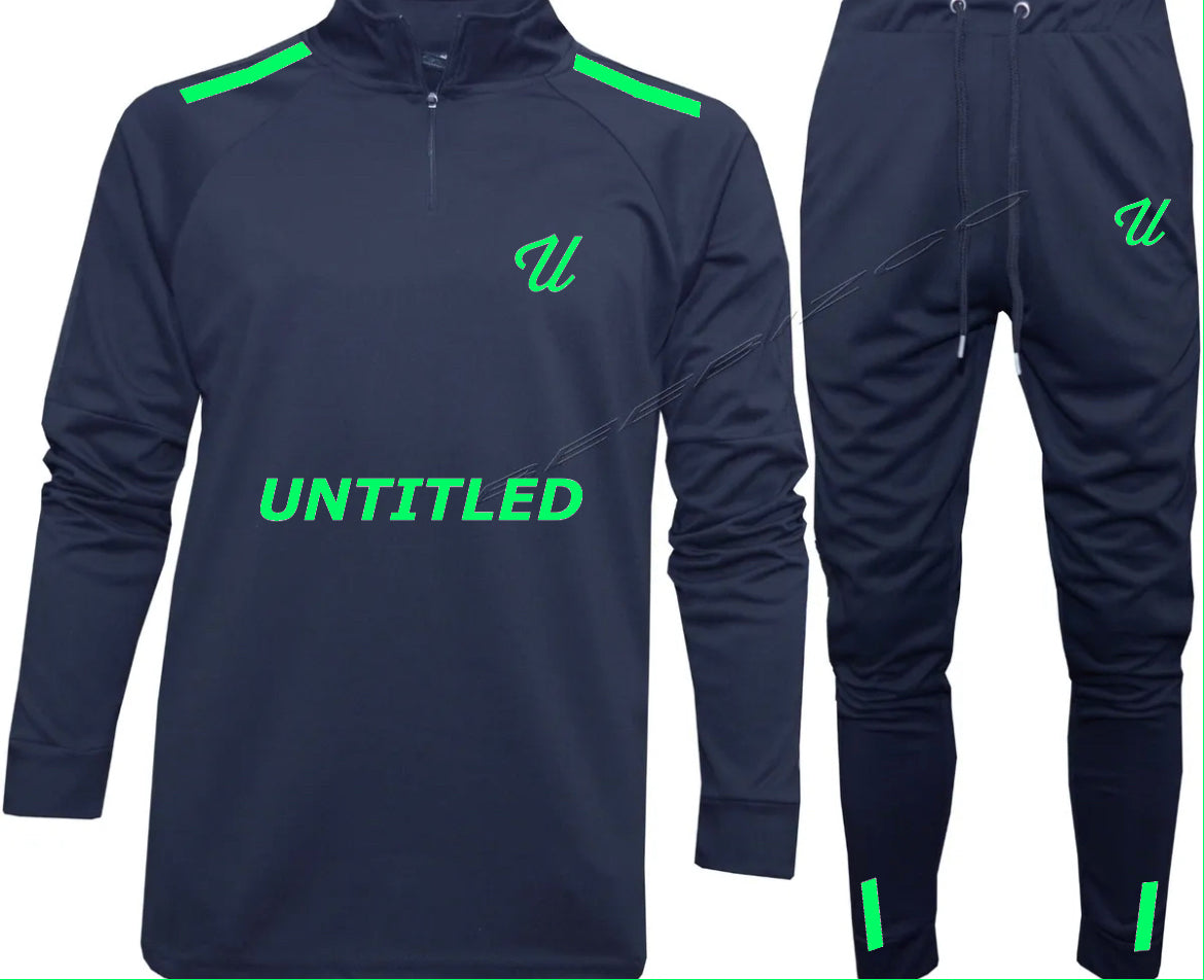 Navy Sports Tracksuit image 3