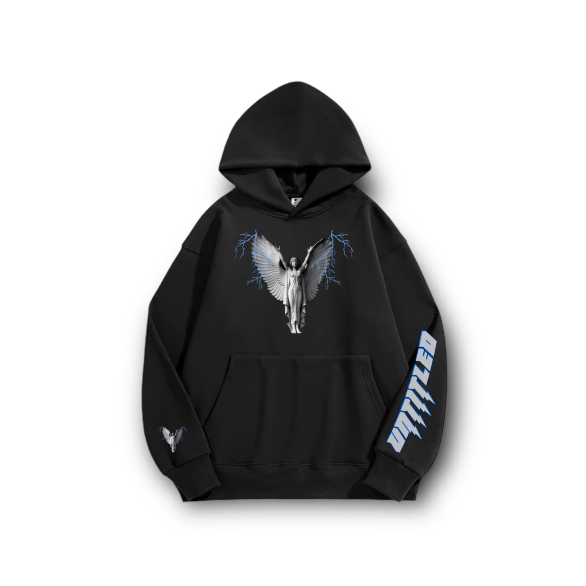 Pull Over Hoodie Red Blue Angel Untitled Unisex  Kids image 1
