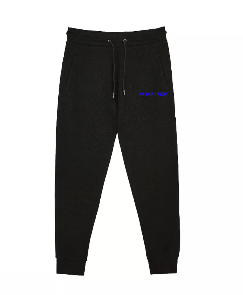 Black Pocket Print Joggers image 2