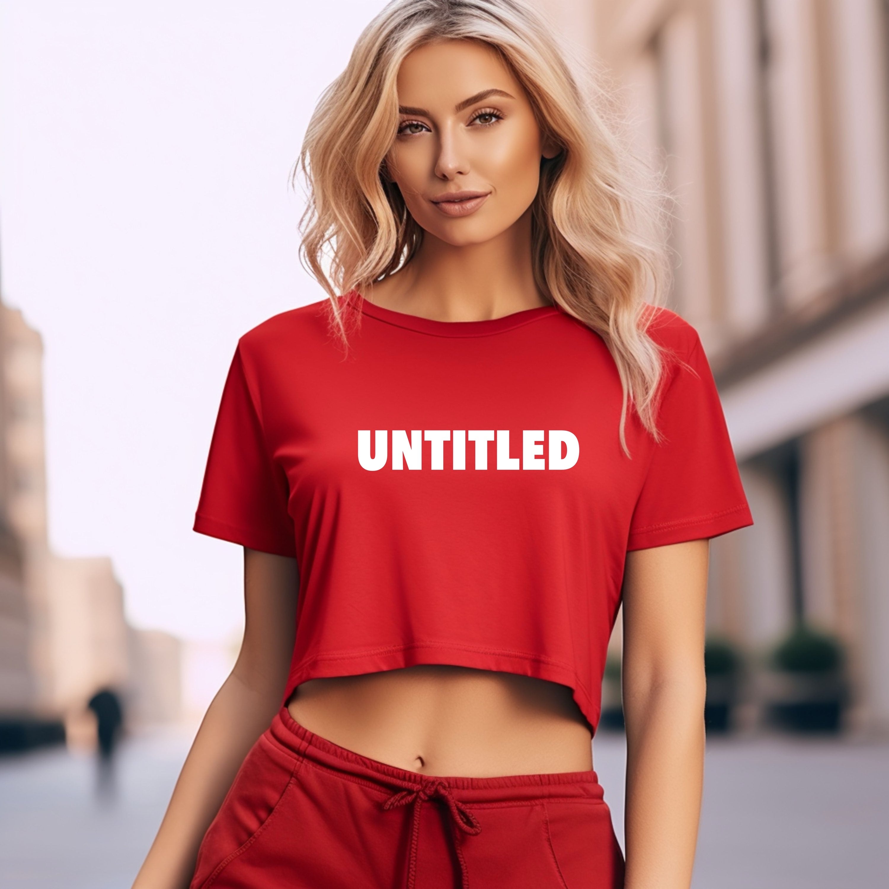 UNTITLED Crop Short Tee Top Women image 0