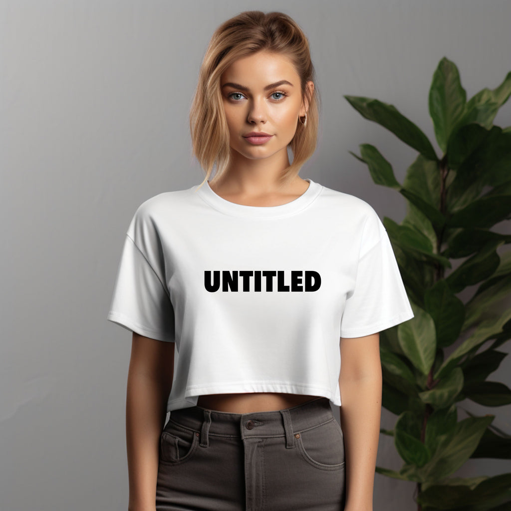 UNTITLED Crop Short Tee Top Women image 2
