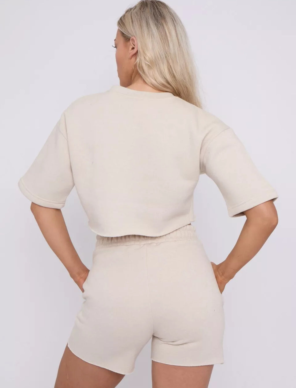 Fresh ( Beige ) Untitled Womens Shorts Set image 2