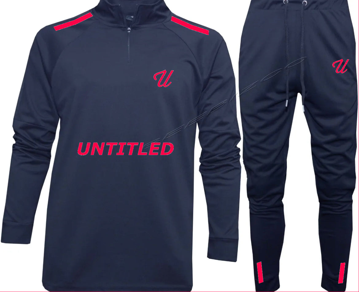 Navy Sports Tracksuit image 2