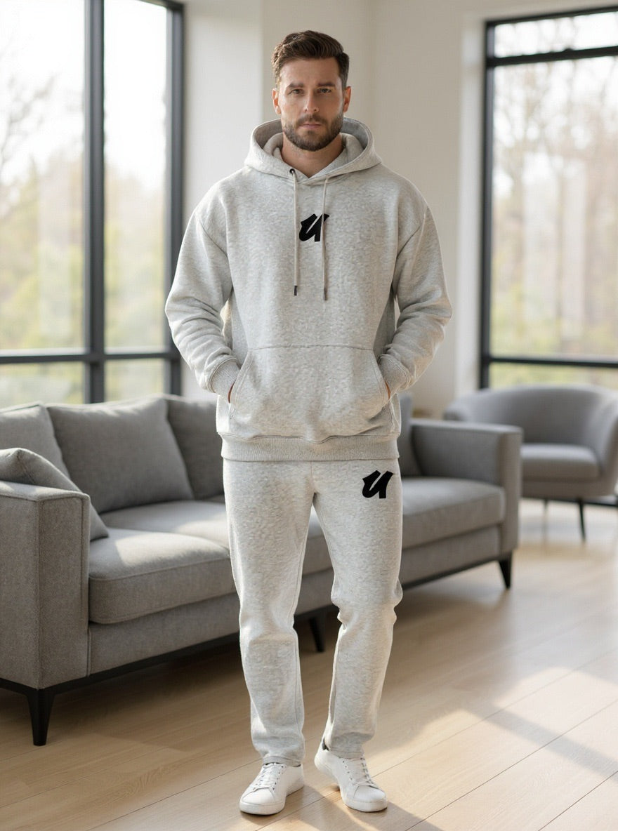 Embroidered Unisex Fleece U Tracksuit Straight Leg Men image 3