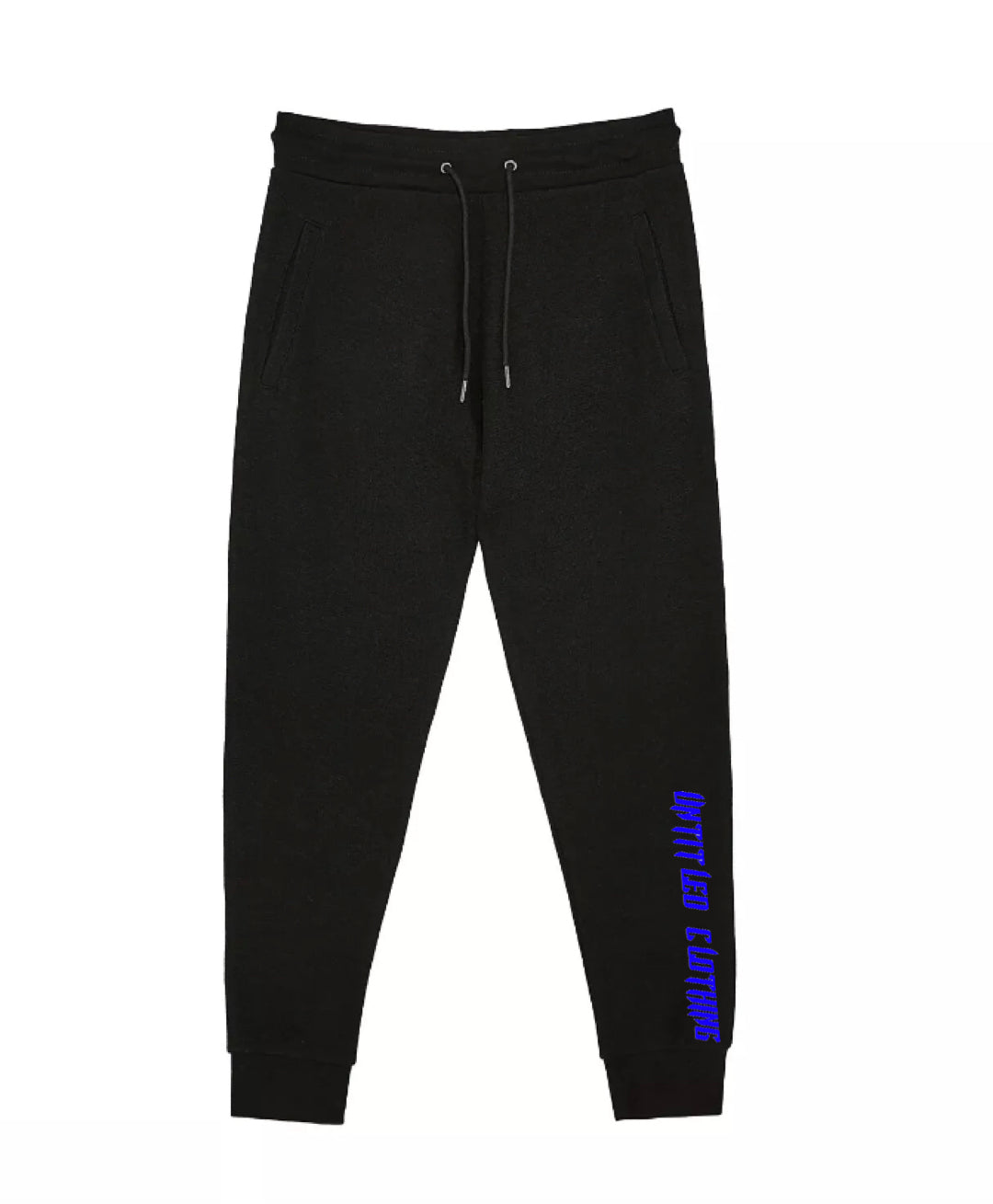 Black Leg Print Joggers image 3