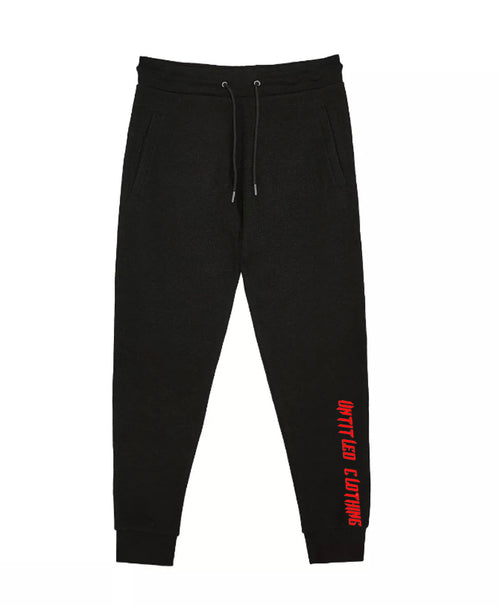 Black Leg Print Joggers image 1
