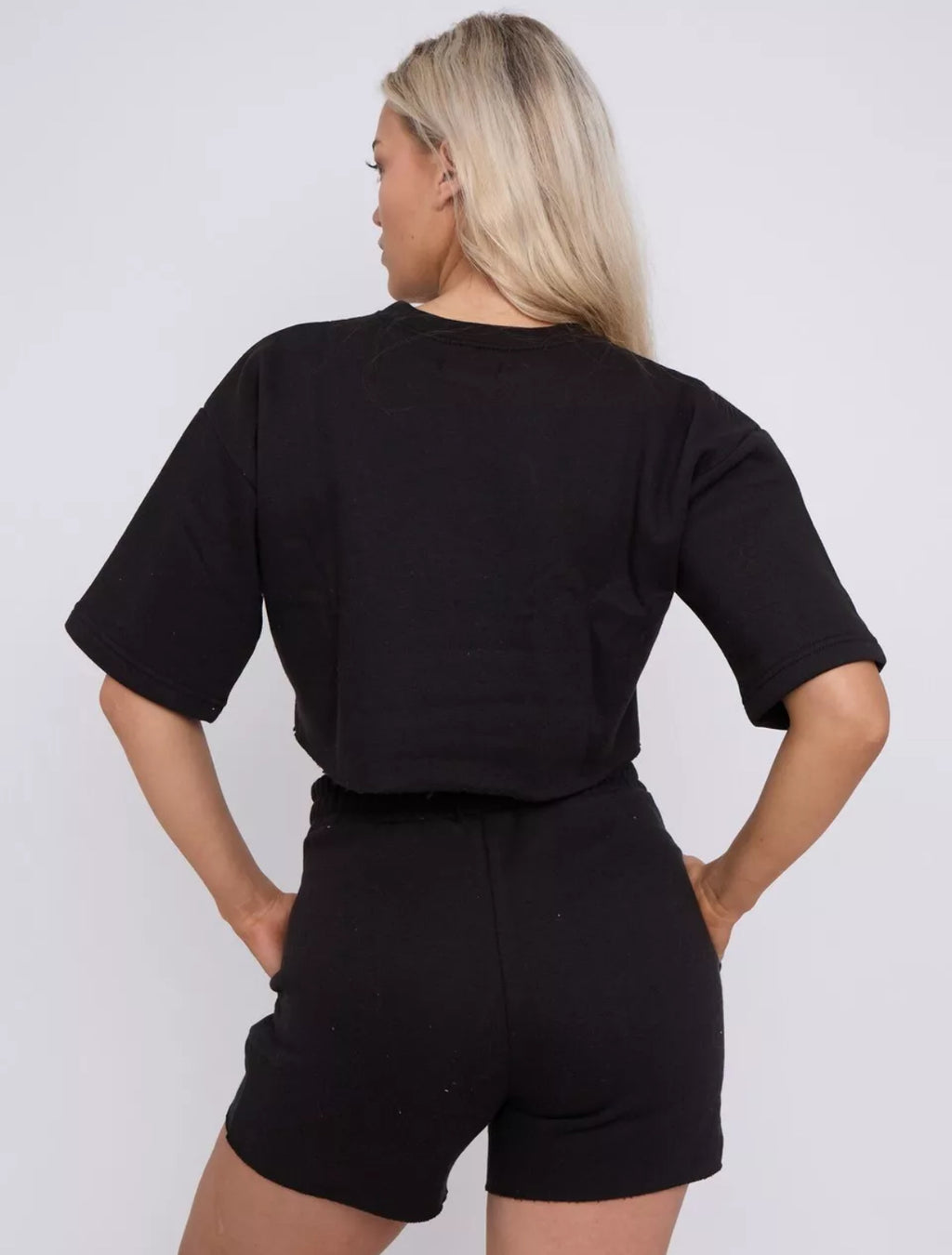 Fresh ( Black ) Untitled Womens Shorts Set image 2